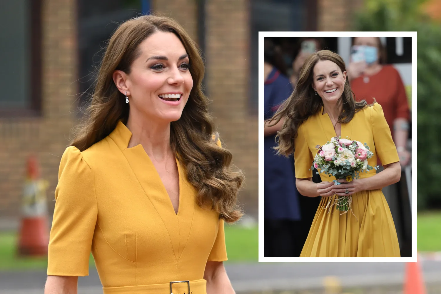 sachin and babi light blue dress Kate Middleton turns to the high street for her engagement photograph  outfits main image 1