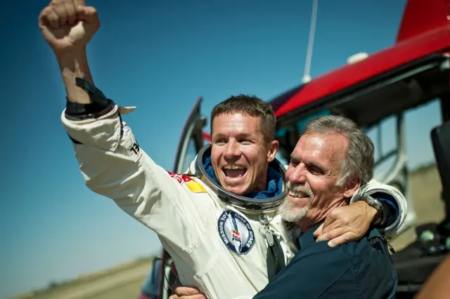 Felix Baumgartner with Art Thompson