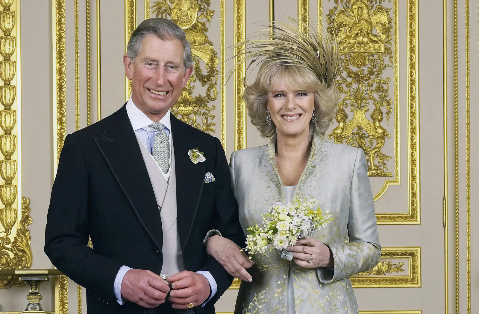 King Charles and Queen Camilla Wedding Portrait