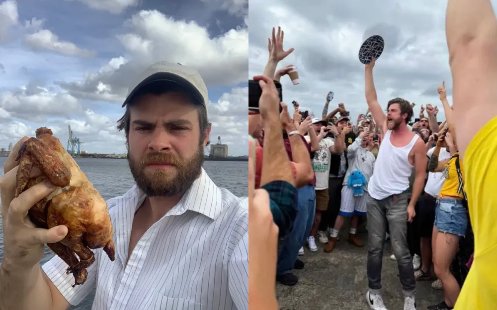 Chicken Exploit Internet Celebrates ‘Chicken Guy’ Who Completed 40-Day Rotisserie ...