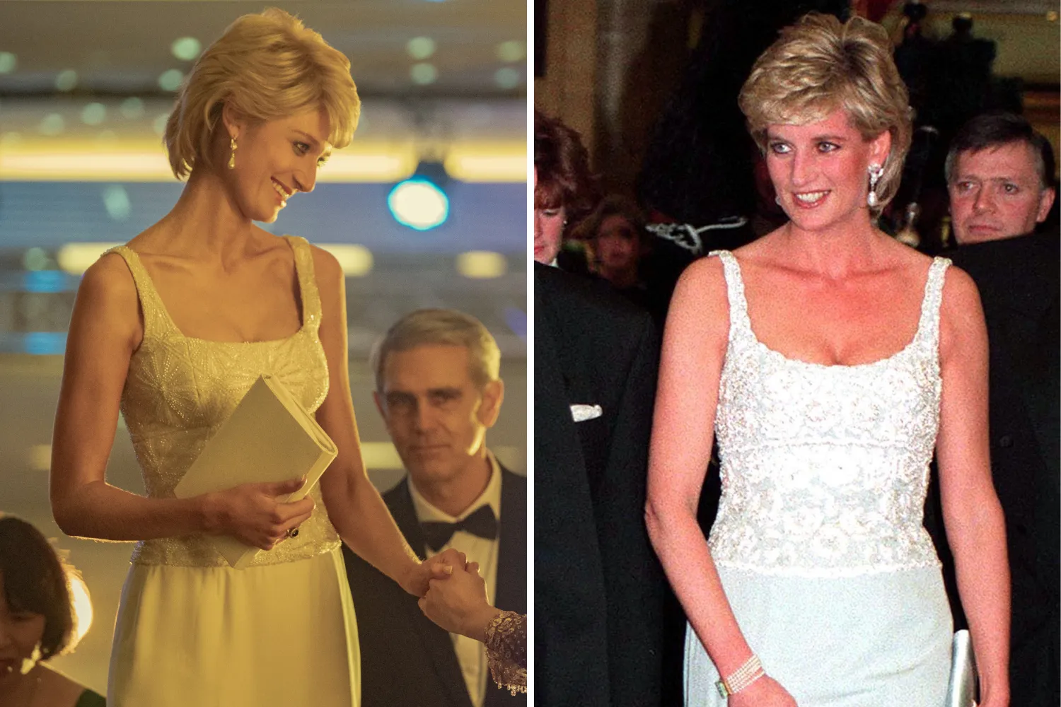 princess diana revenge dress the crown episode The Crown's Elizabeth Debicki Wears Princess Diana's Revenge Dress