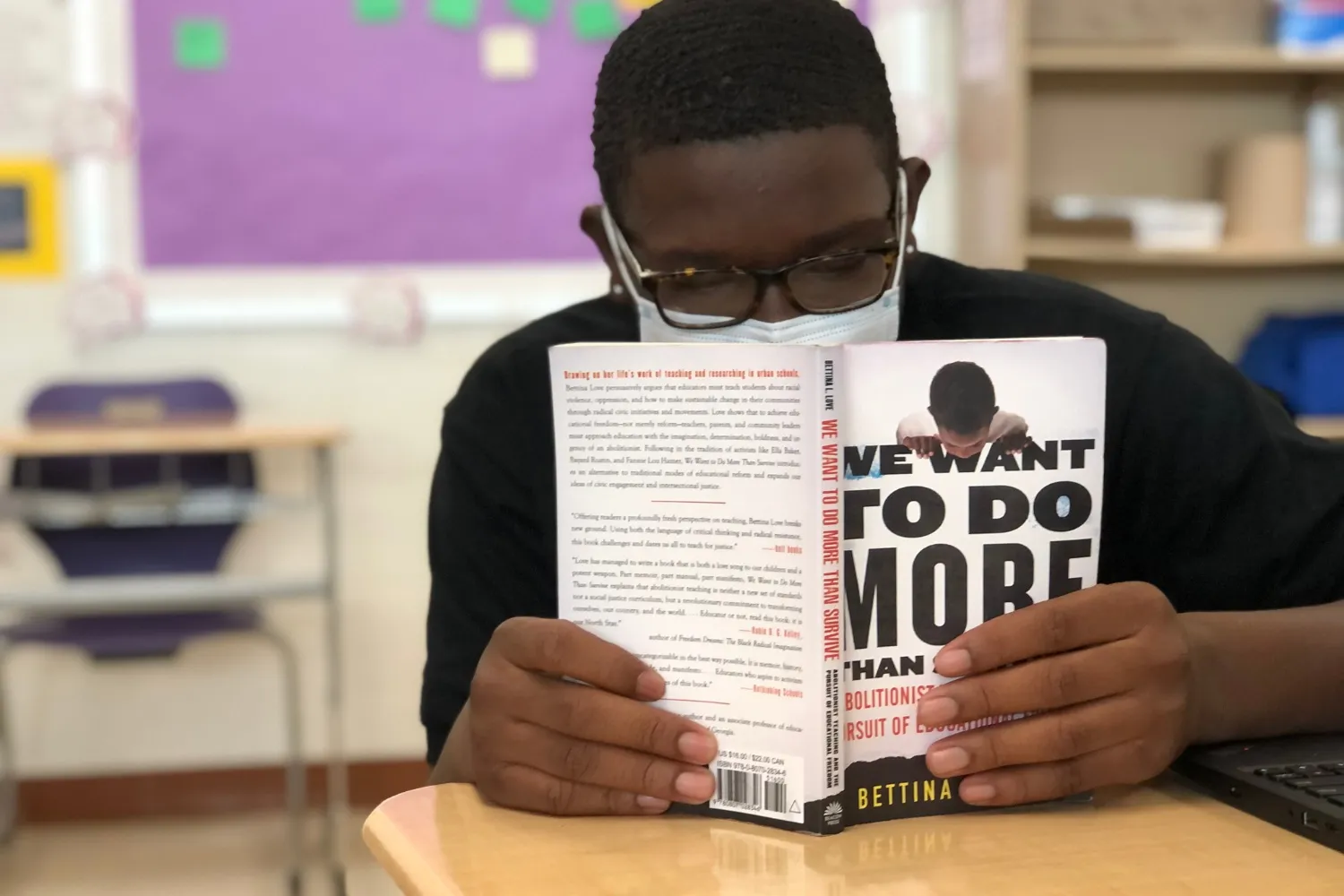 Rachel McMillan's Student Reading a Book