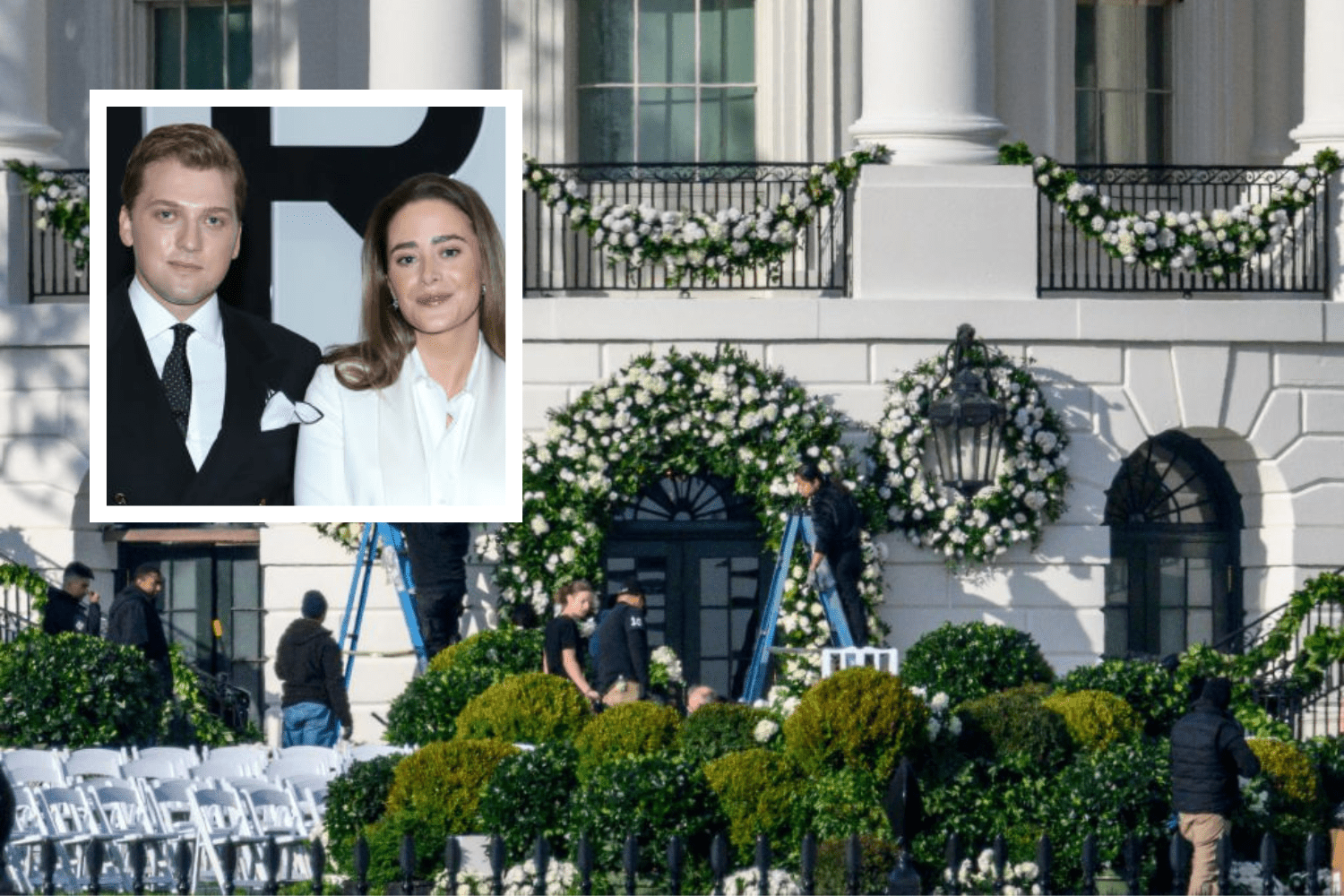 naomi biden's wedding dress Biden wore a Ralph Lauren gown with a lace neckline for her White House to Peter Neal Inside Naomi Biden's long-awaited White