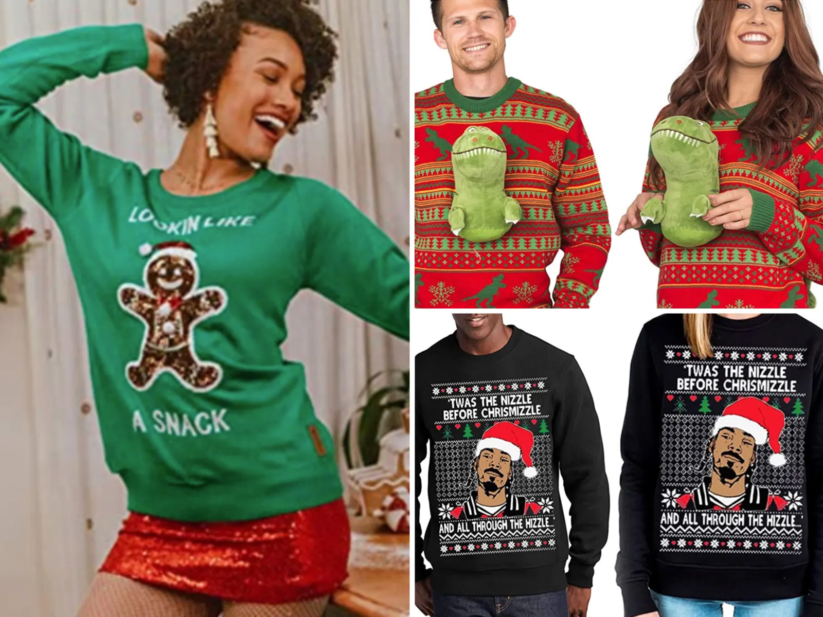 OFF THE RACK Unisex Ugly Christmas Jumper Funny Xmas