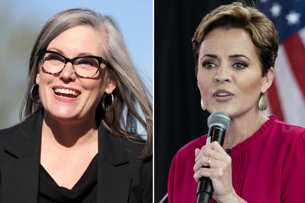 Kari Lake Warns of ‘Justice’ After Katie Hobbs Laughs During Oath of ...