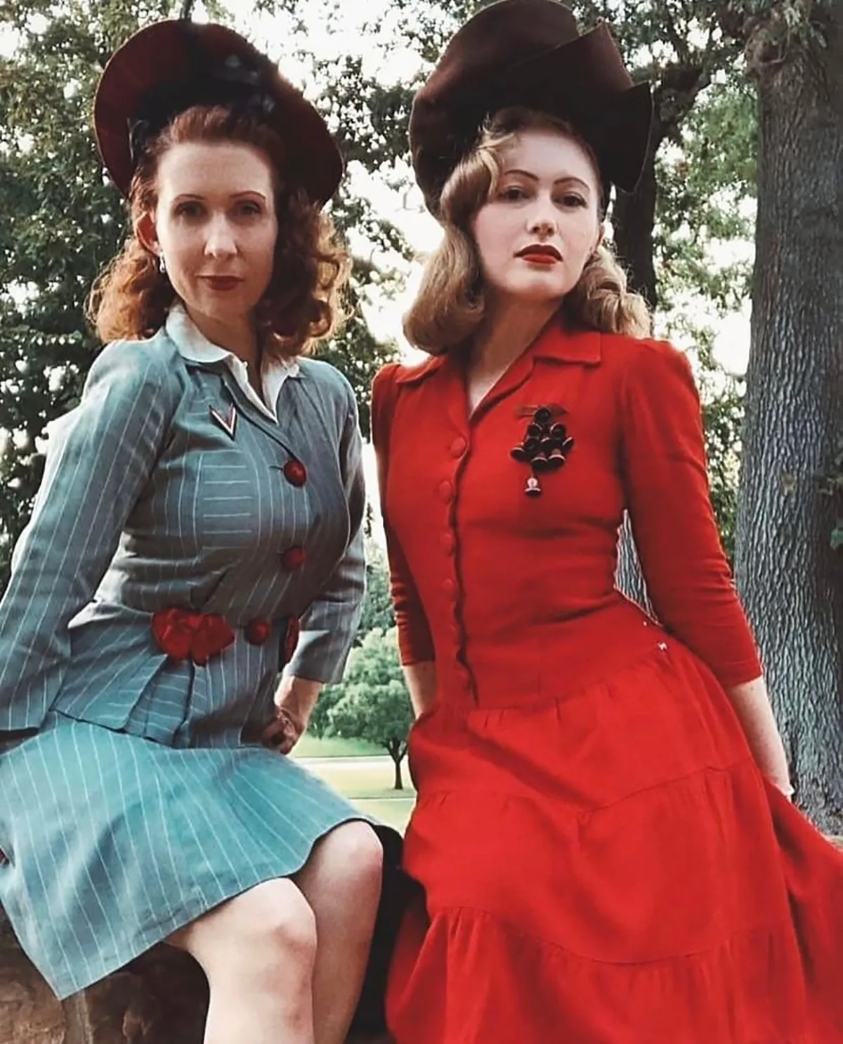 Dallas Women Living in 1940s Time Warp Showcase $20,000 Clothing Collection Dallas Women Living in 1940s Time Warp Showcase $20,000 Clothing Collection
