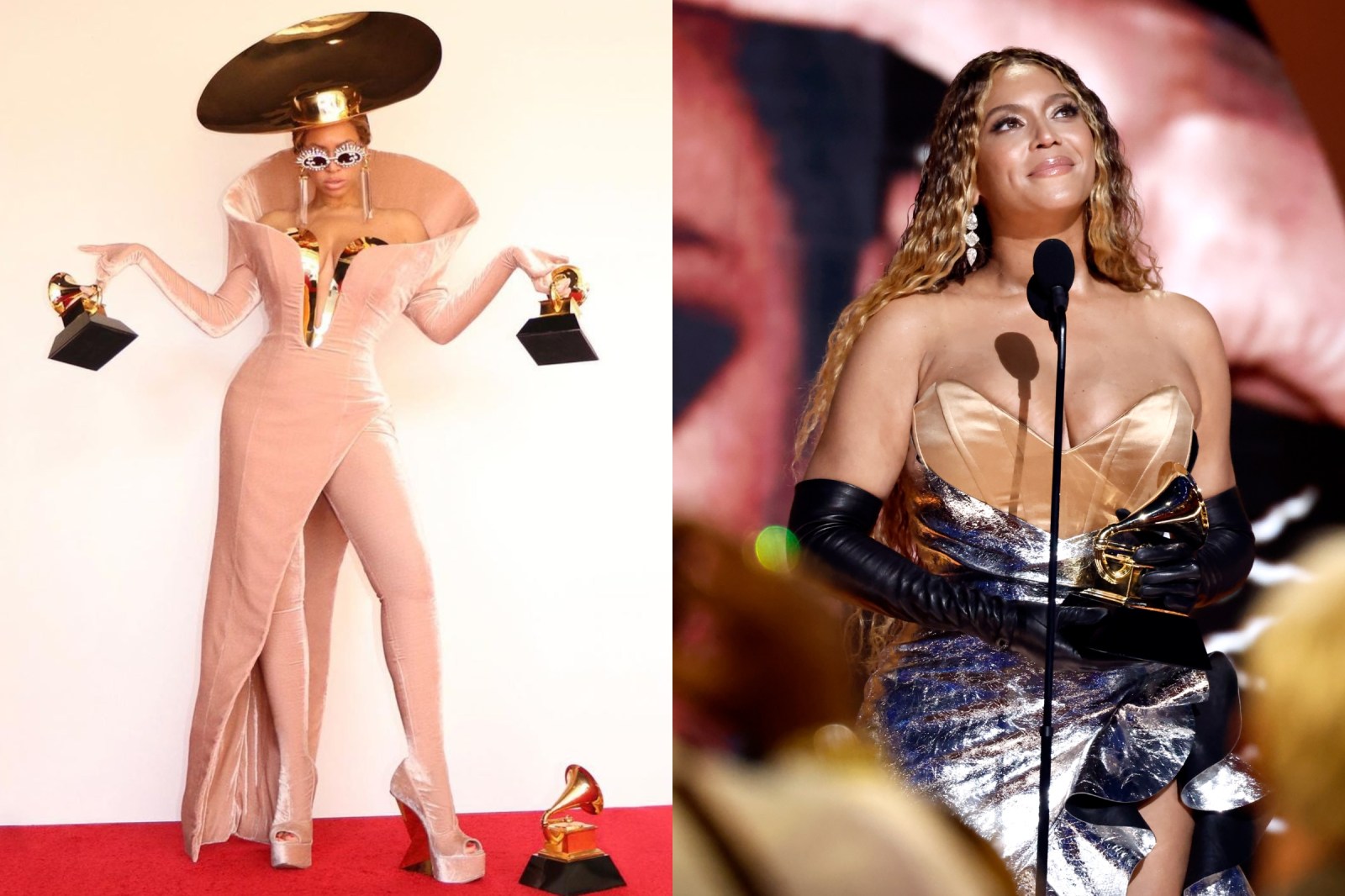 slim fit dress slacks Gold Beyonce Satin Strapless Dress Open Back Prom Red Carpet Dress Gra   Hoprom