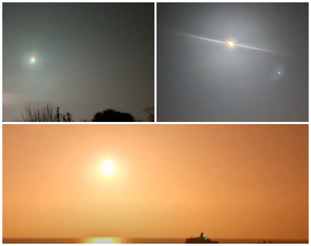 Meteor Filmed Exploding Above France As Super Bowl Ends - Newsweek