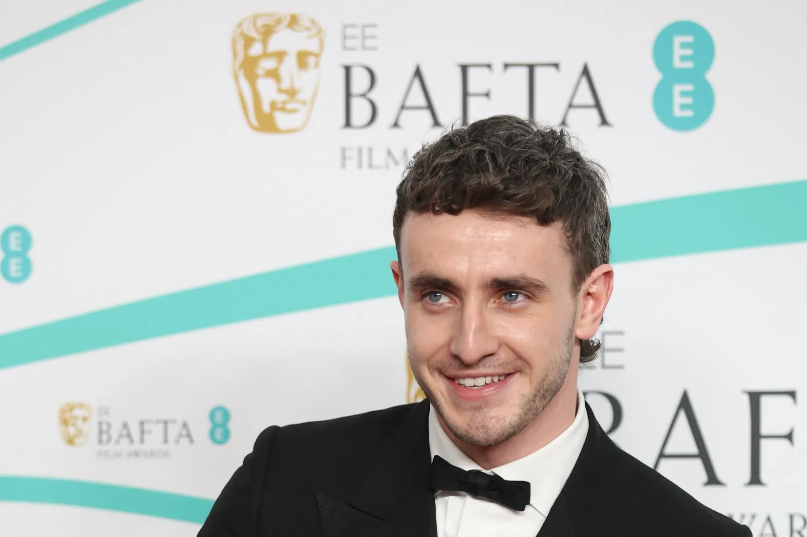 Paul Mescal, black tie at Baftas