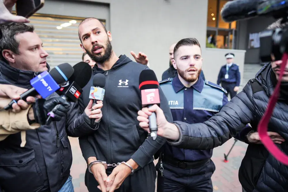 Andrew Tate Reacts as Appeal for Bail Is Refused