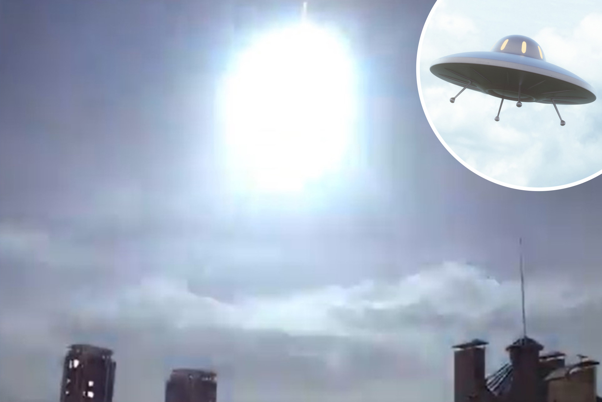 Truck Tows 'Flying Saucer' in Viral Video After Fireball Explodes