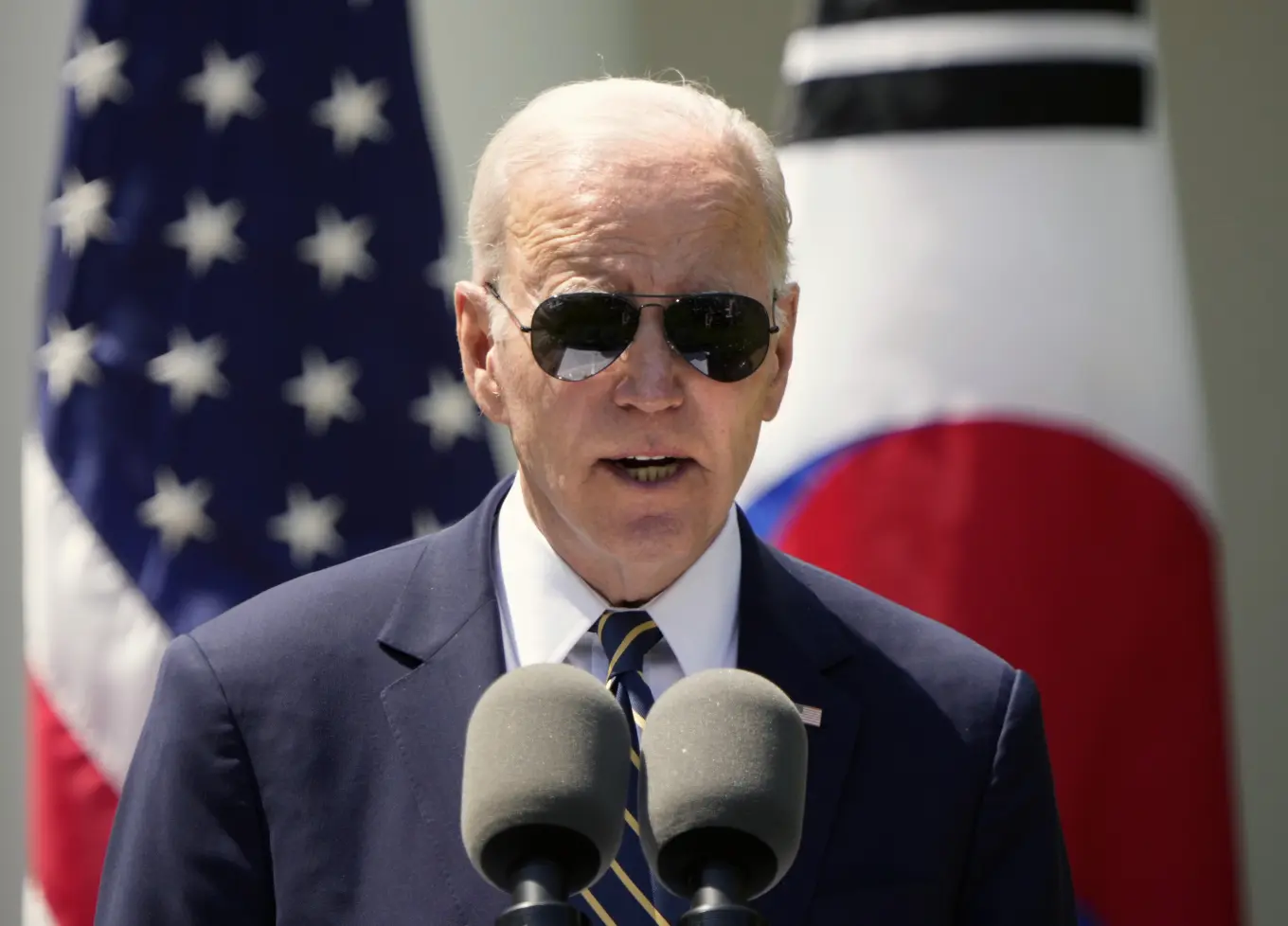 Joe Biden Speaks at a Press Conference