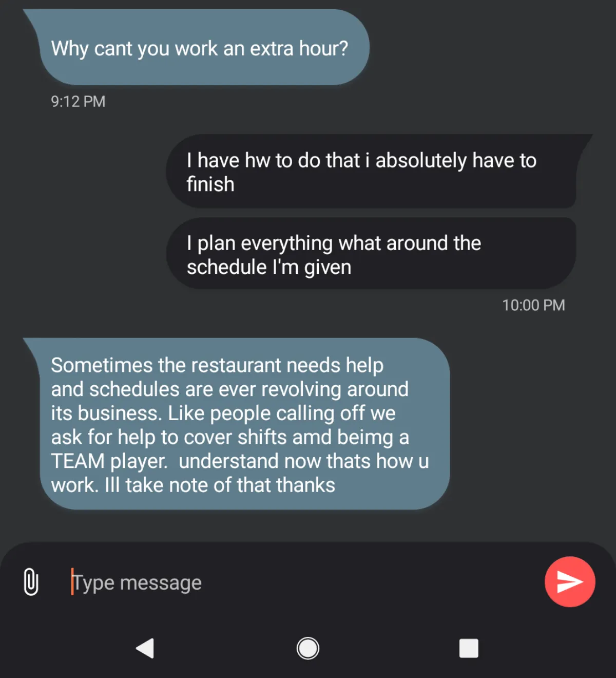 Aggressive Text Message Fast-Food Worker Learns The Hard Way Why People Are Quitting At New Job ...