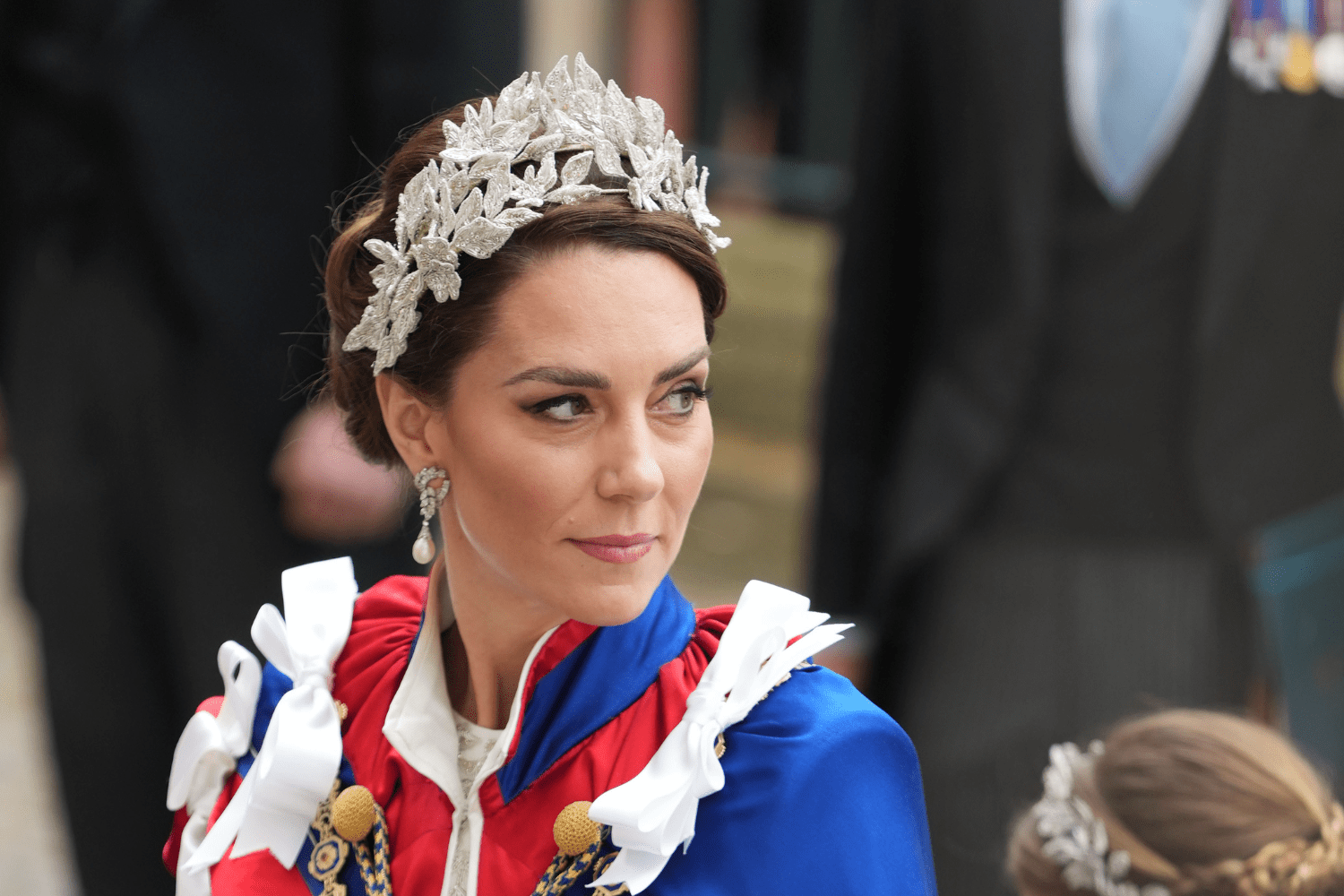 princess kate coronation dress Kate Middleton Wears White Alexander McQueen Gown with to King Charles III's Coronation