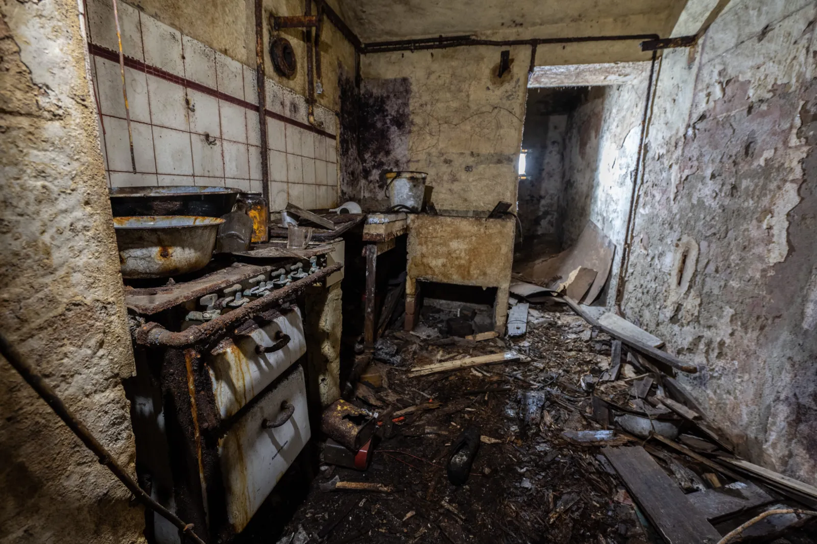 Abandoned bar WWII bunker