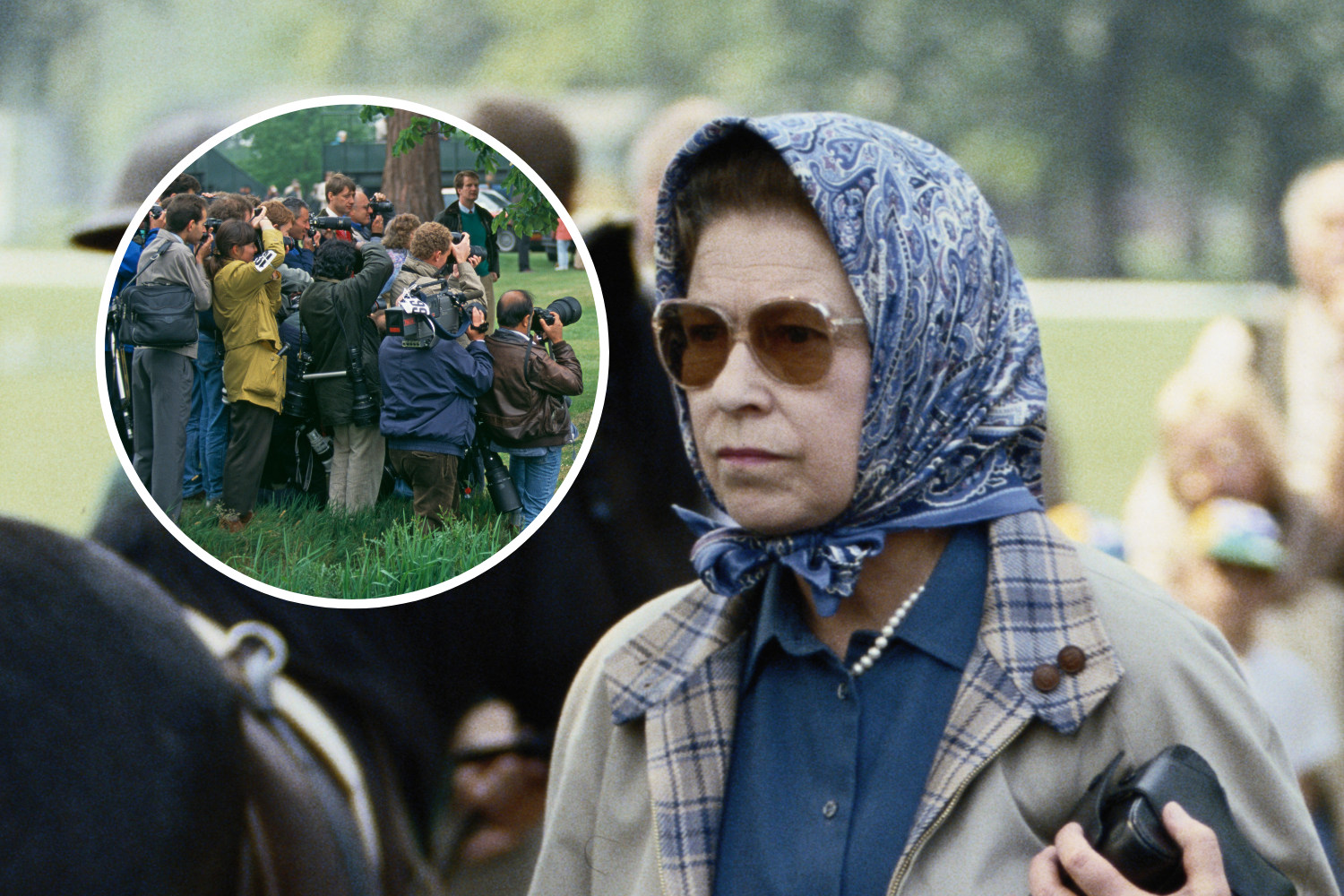 QUEEN ON CAMERA， off guard The Queen off duty: From driving to giggling with her husband