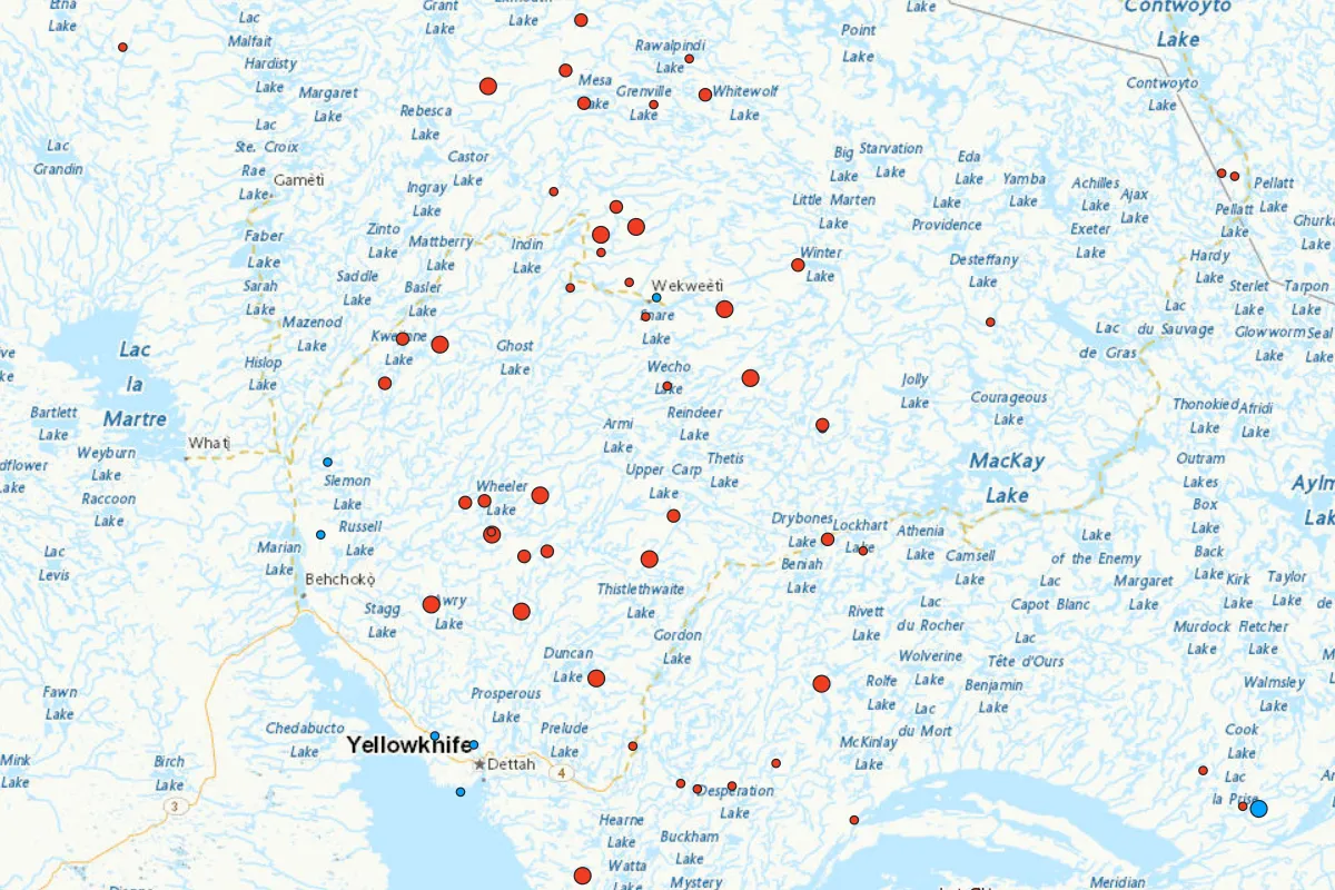 Yellowknife Fire Map, Update As Thousands Flee Canada Flames
