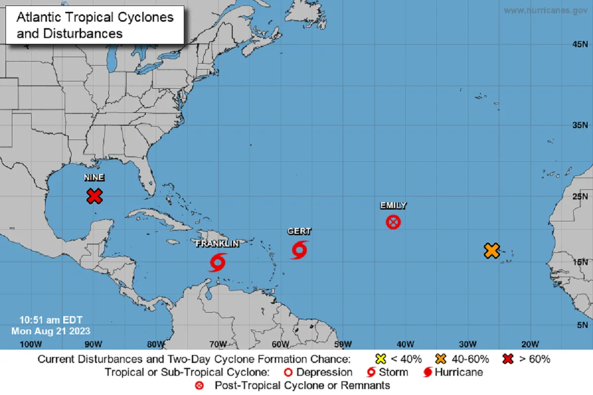 Three Tropical Storms Brewing in the Atlantic After Hilary Makes ...