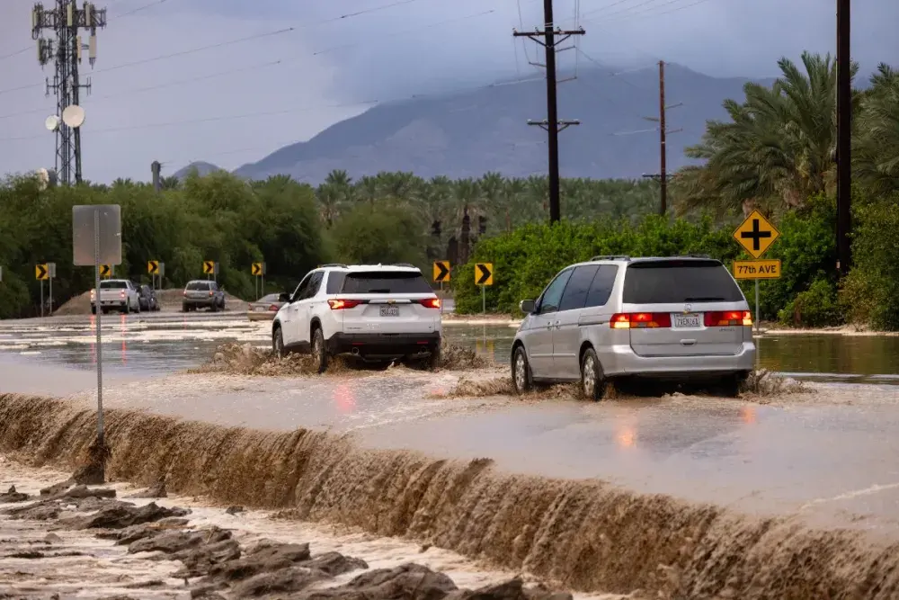 Videos Show Las Vegas Streets Turned Into Rivers As Cars Battle Deluge