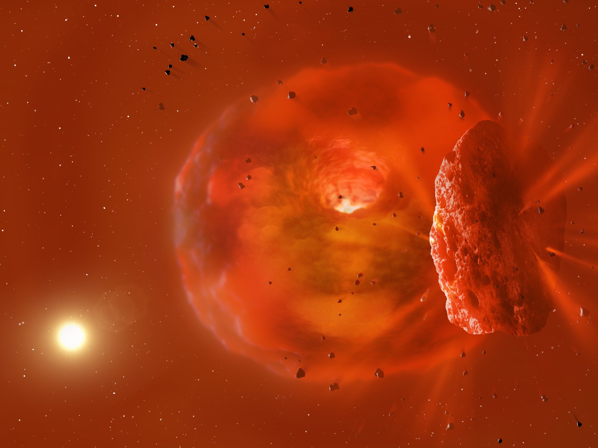 Giant Ice Planets Smashed Together in Blaze of Light—'Complete