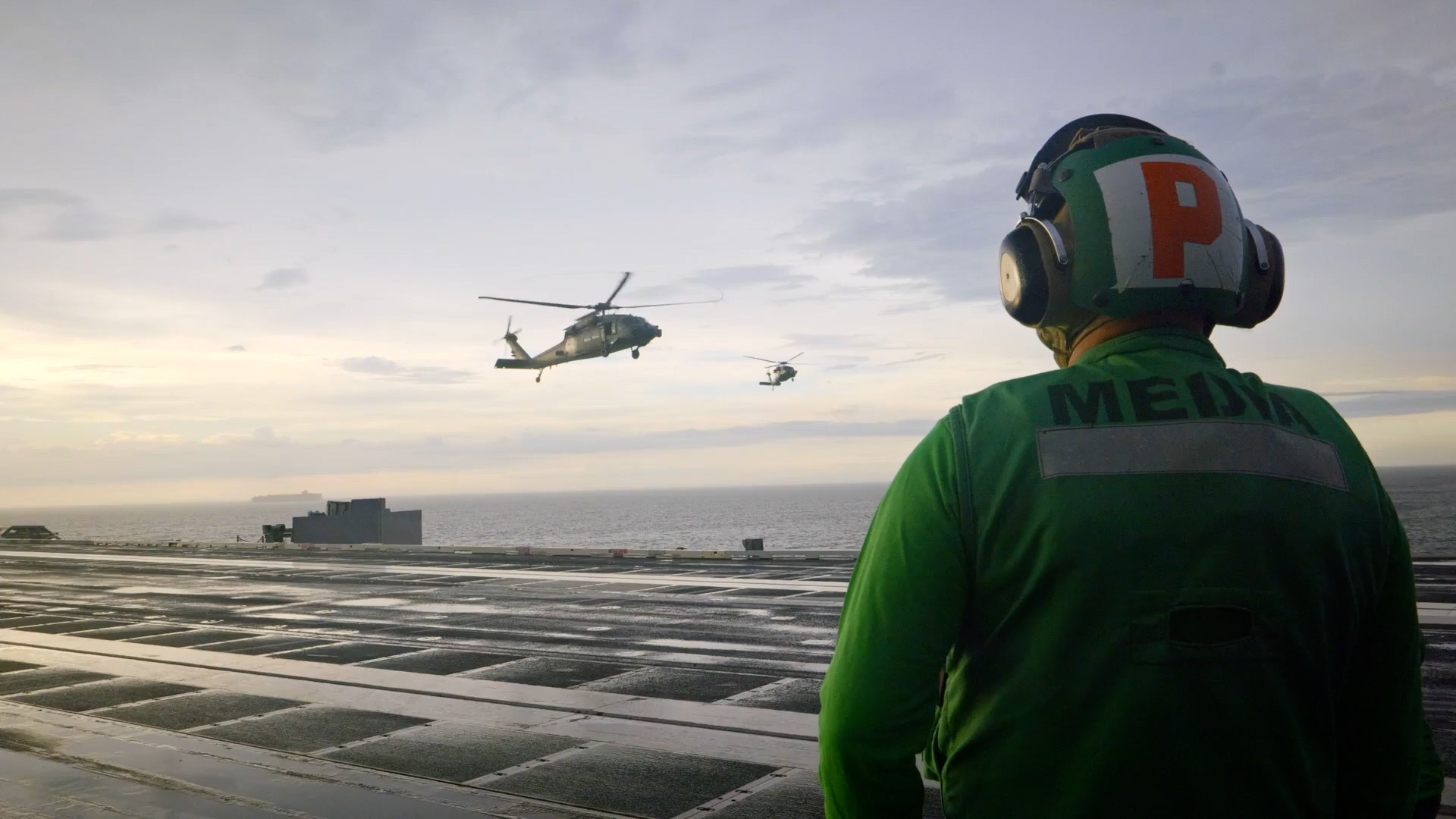 On Board the New And Improved US Aircraft Carrier Sent to Support