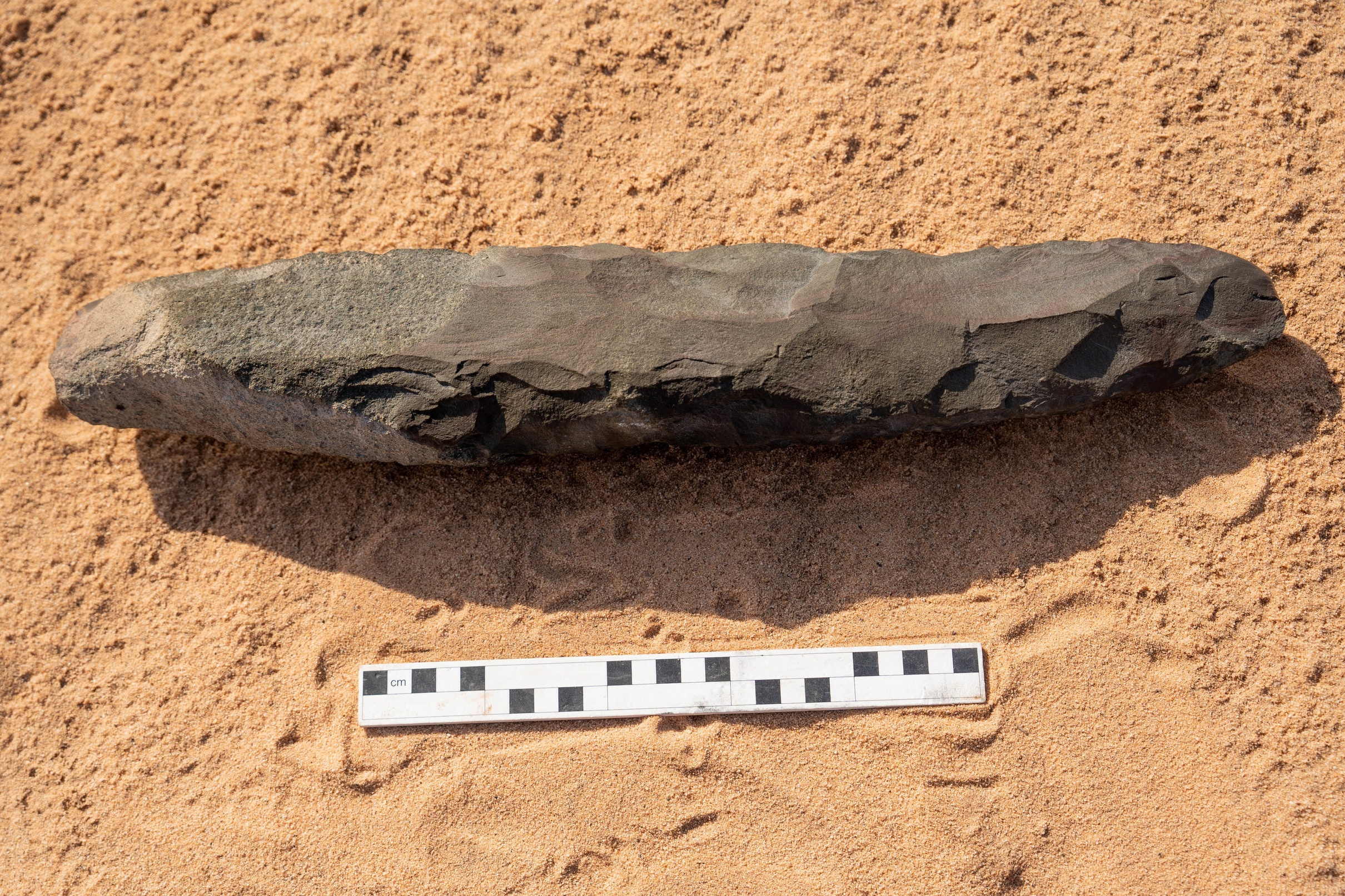 Giant 200,000-Year-Old Stone Hand Ax Discovered in Desert