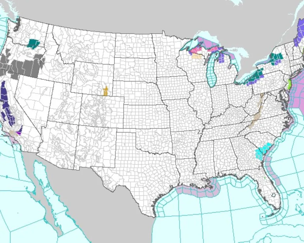 Map Tracks Winter Storm Amid Lake Effect Snow Warning - Newsweek