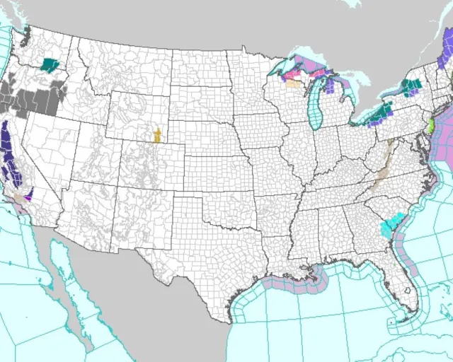 Map Tracks Winter Storm Amid Lake Effect Snow Warning - Newsweek