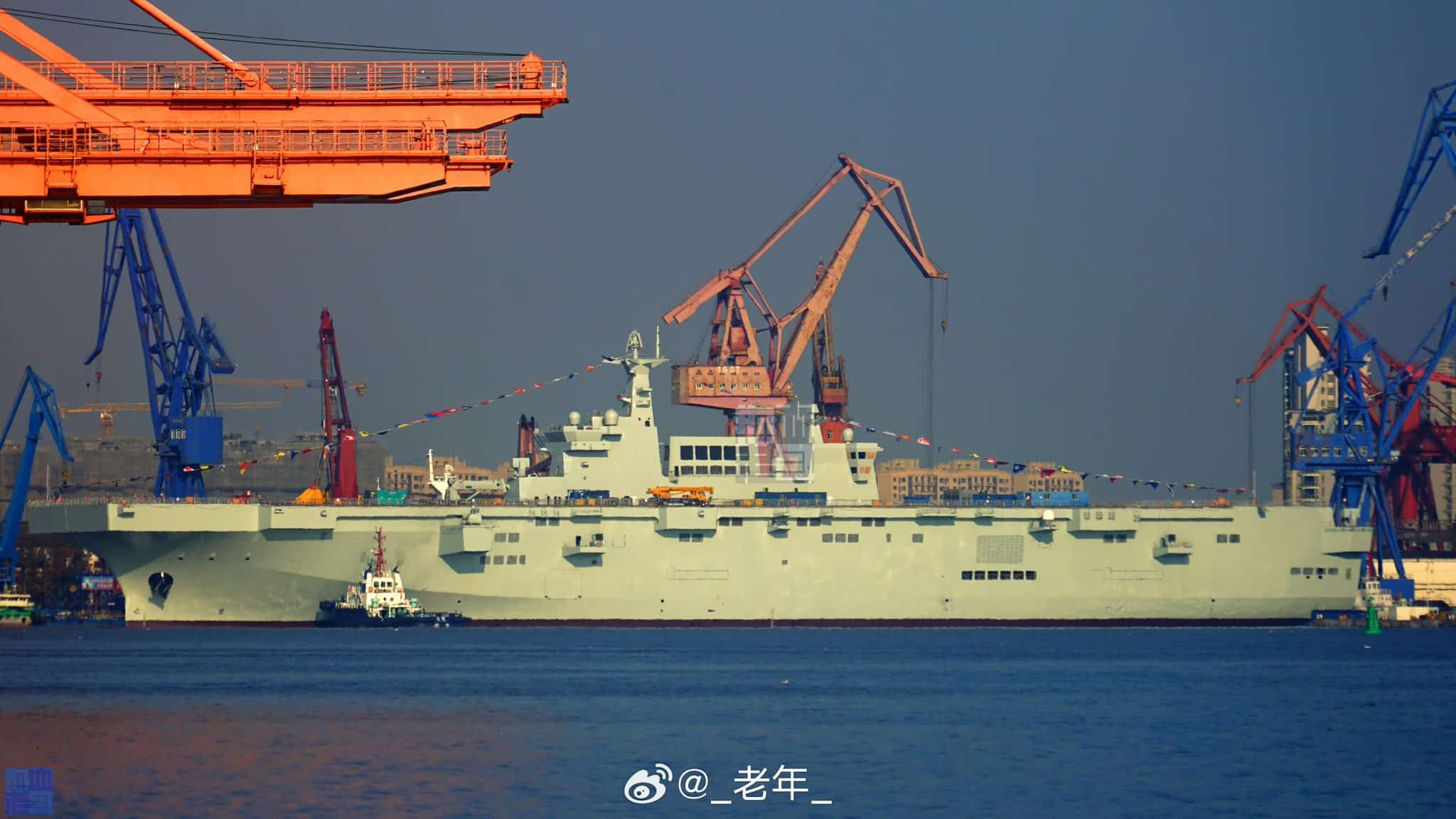 Photo Reveals China's New Amphibious Assault Ship for D-Day-Style