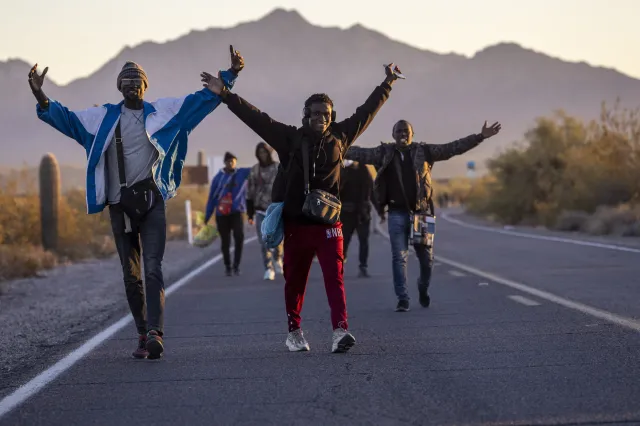 Videos Show Thousands of Migrants Heading Towards US Border - Newsweek
