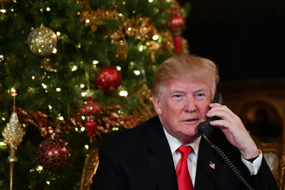 Donald Trump's family Christmas photo raises questions