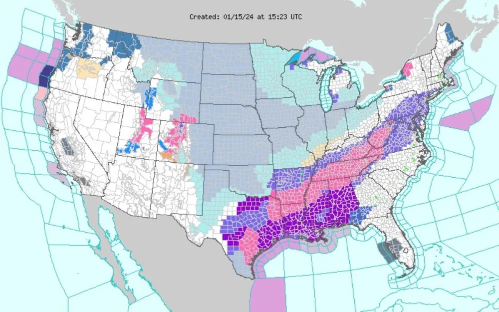 Snow Map Shows States Where Heaviest Snow Is Set to Fall - Newsweek