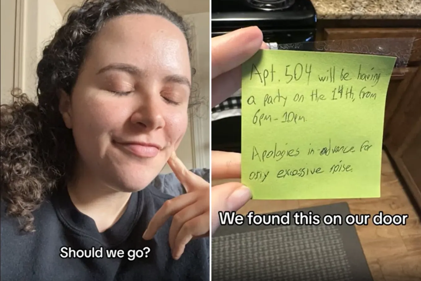Unusual Note Woman Comes Home To Find Unusual Note From Neighbor: ‘Apologies in ...