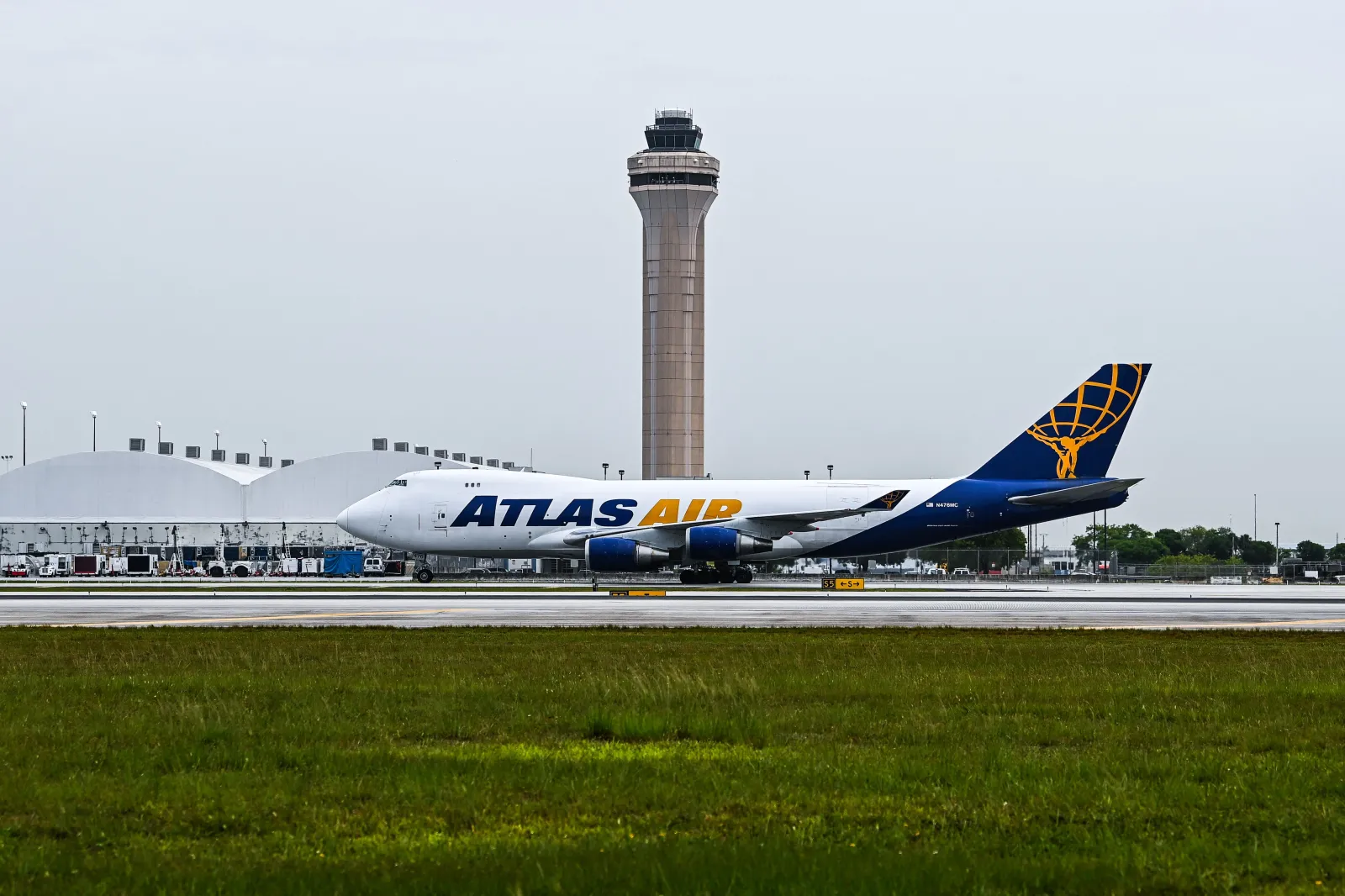 An Atlas Air Cargo plane