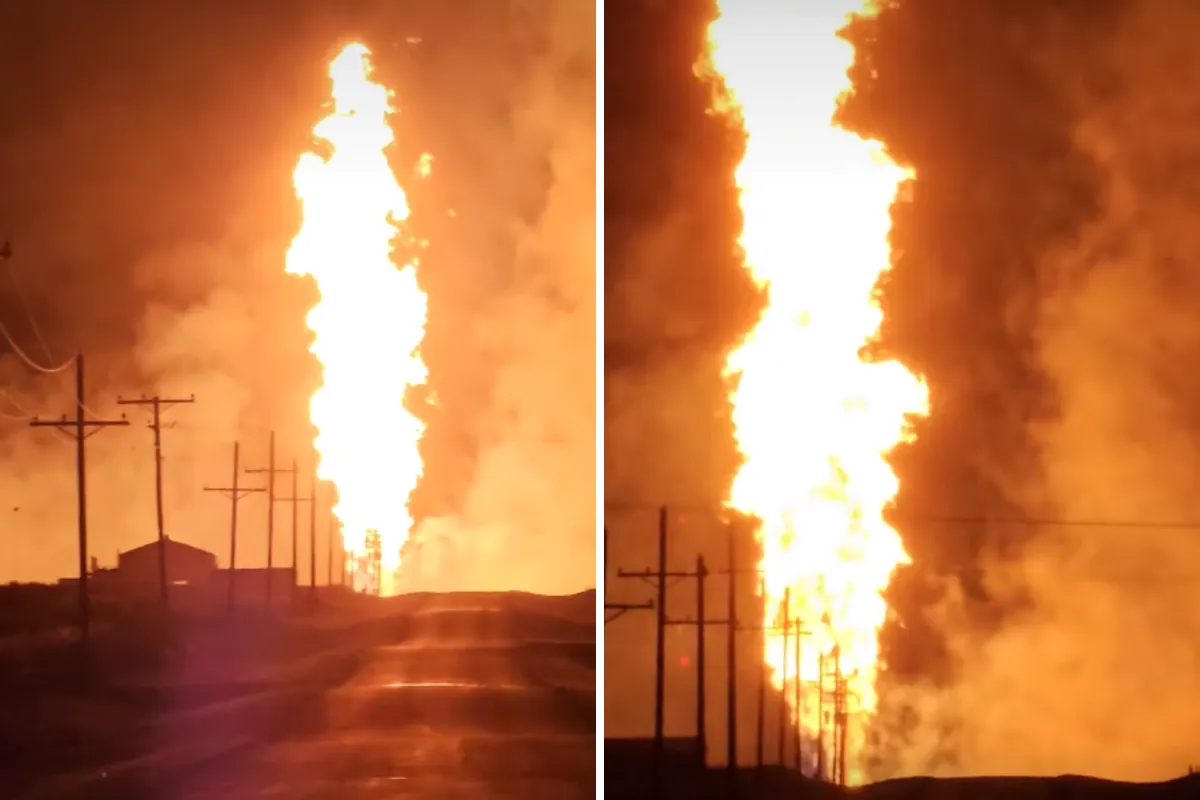 Oklahoma Pipeline Explosion Causes Flames To Shoot 500ft in the Air ...