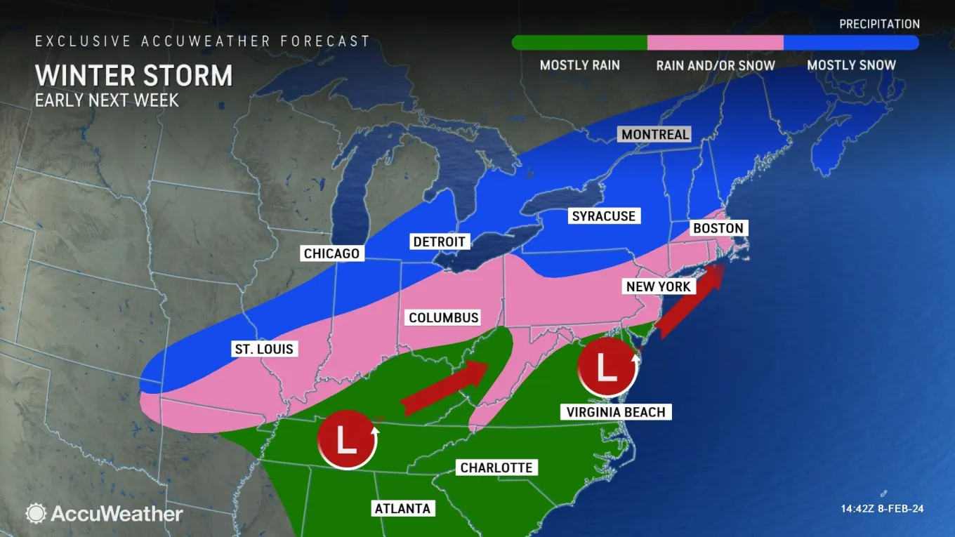 Map Shows States Bracing for Snow as Temperatures Plunge - Newsweek