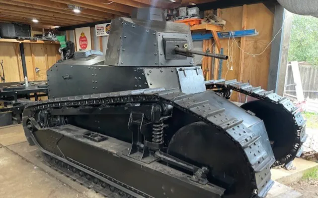 California Man Spends 1,400 Hours Building World War I Tank Replica ...