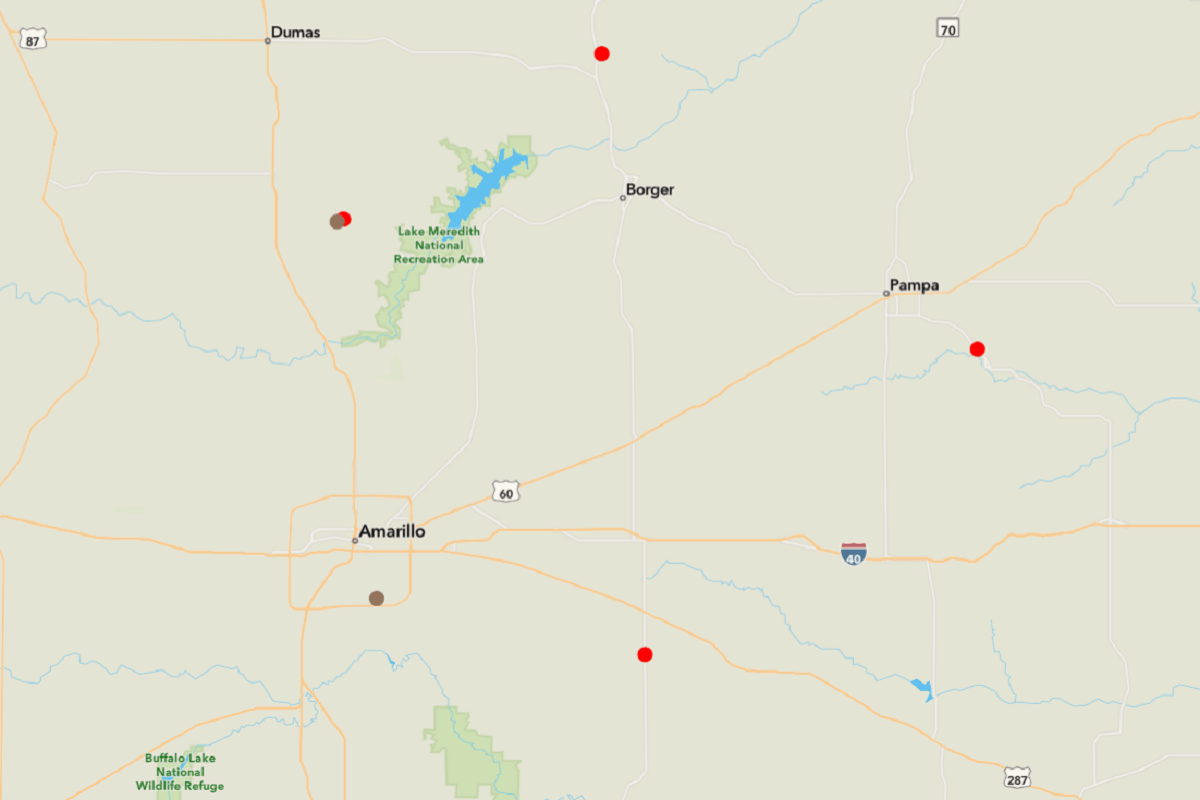 Texas Fire Map, Update as Multiple Panhandle Blazes Break Out - Newsweek