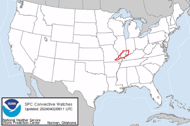 Tornado Map Shows States With Warning in Place - Newsweek