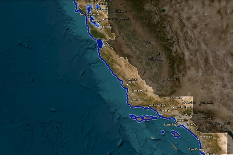US Map Shows How States May Be Submerged by Rising Sea Levels in 2100 ...