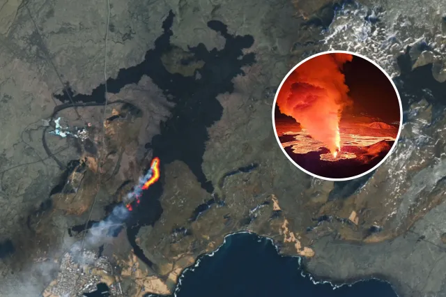 Iceland Volcano Lava Flows Revealed in NASA Images - Newsweek