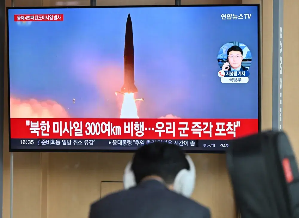 Map Tracks North Korean Ballistic Missiles in Sea of Japan