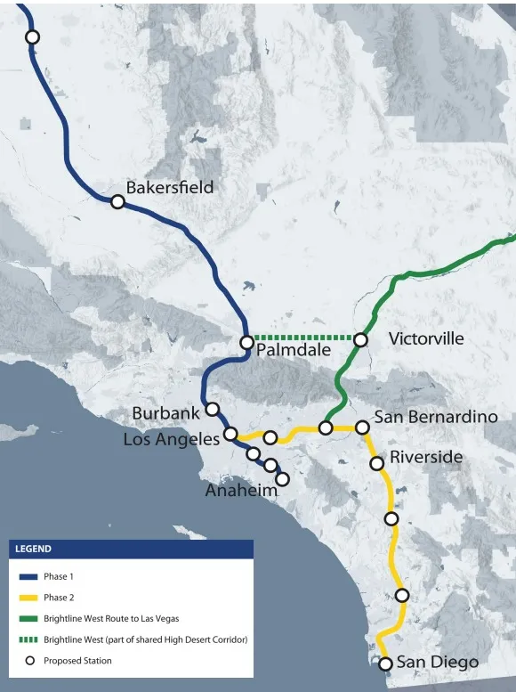 Map Shows New California High-Speed Rail Routes - Newsweek