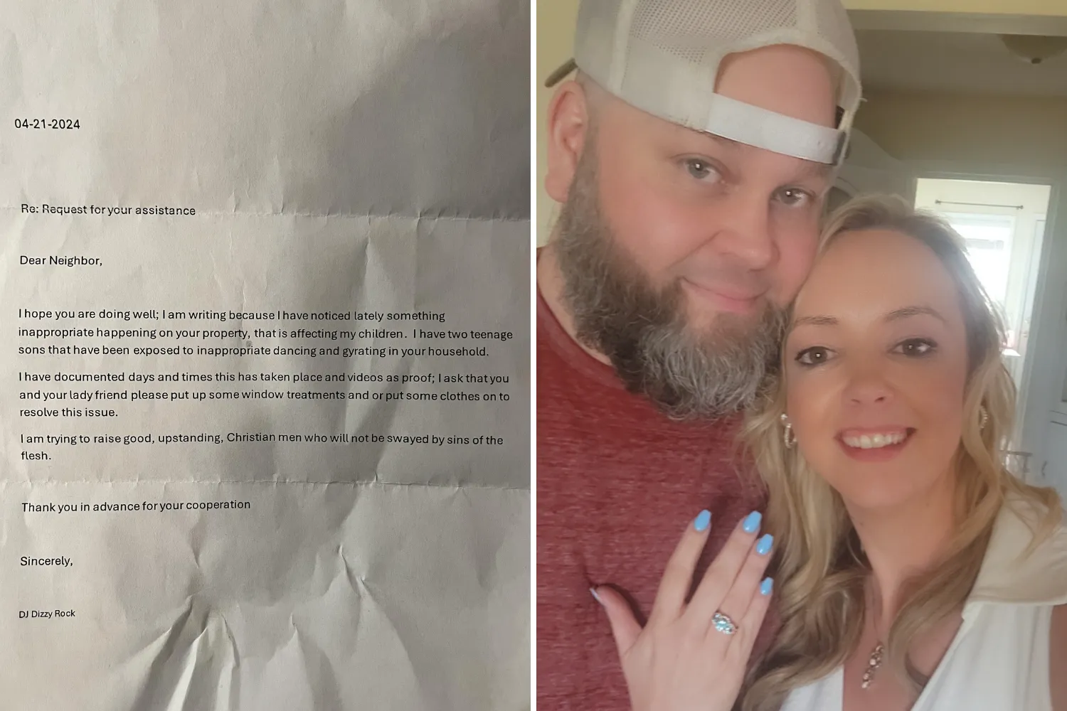 Strange Note Couple Speechless at Neighbor’s Note About What They See Through Window ...