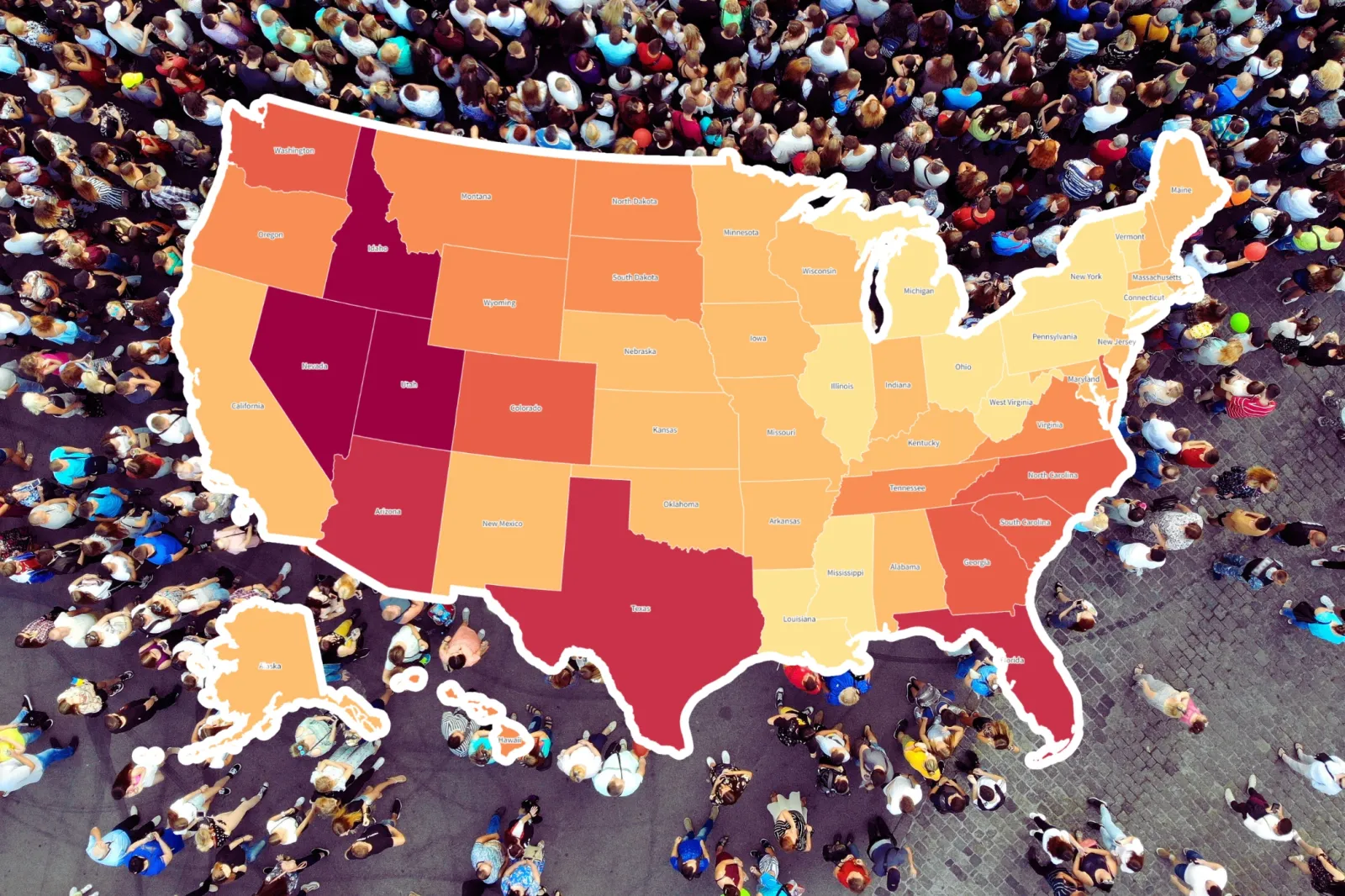 Population Map Reveals Fastest Growing US States This Century - Newsweek