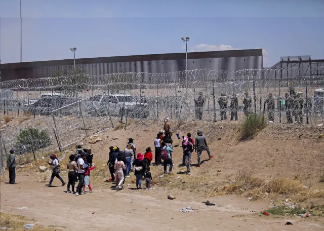 Migrants Say They Took Cover As Texas National Guard Fired Pepper Balls ...