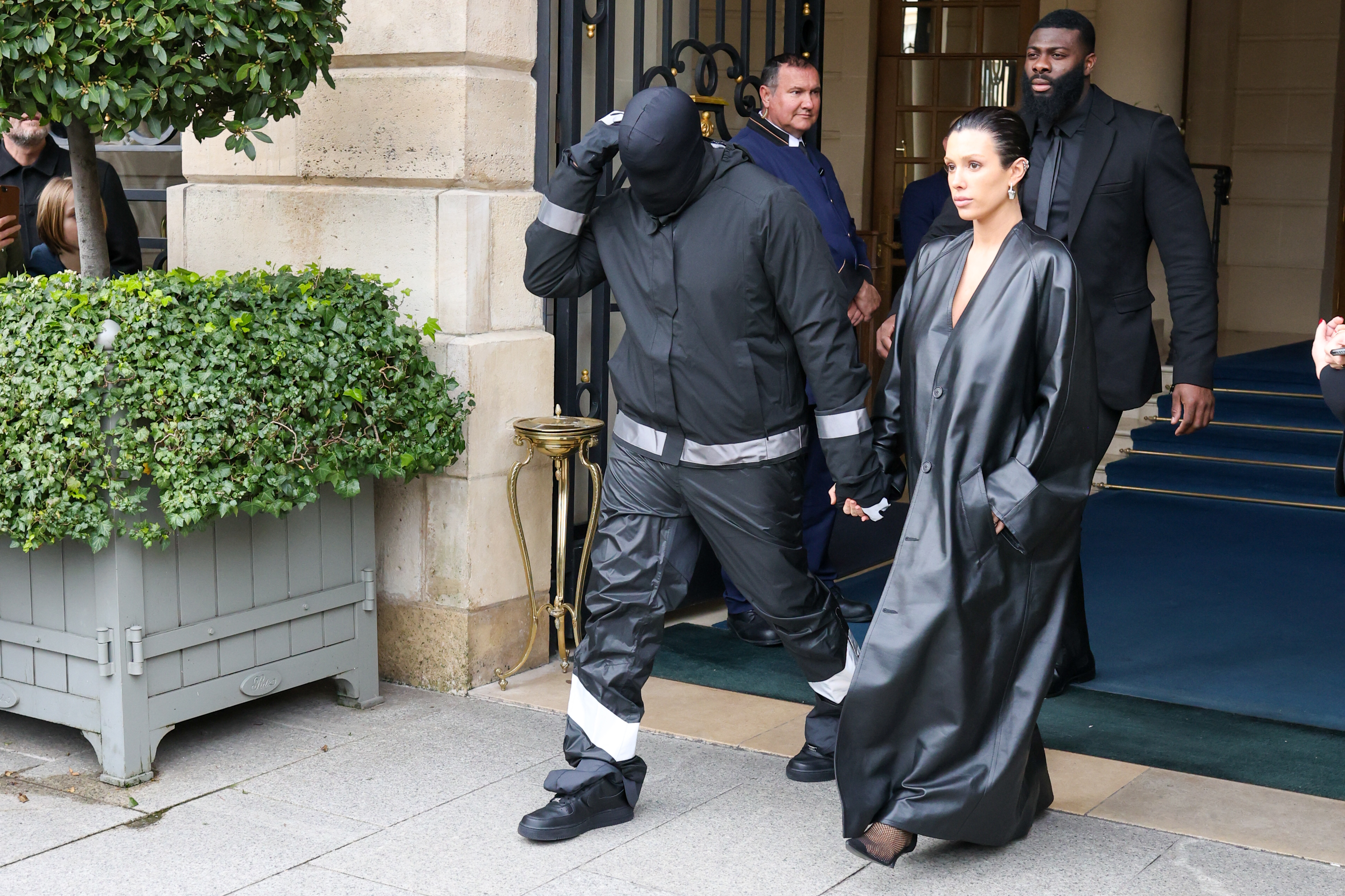 kanye's wife's dress Kanye West's Wife Bianca Censori Wears Sheer at 2025 Grammys The outfit of Kanye West