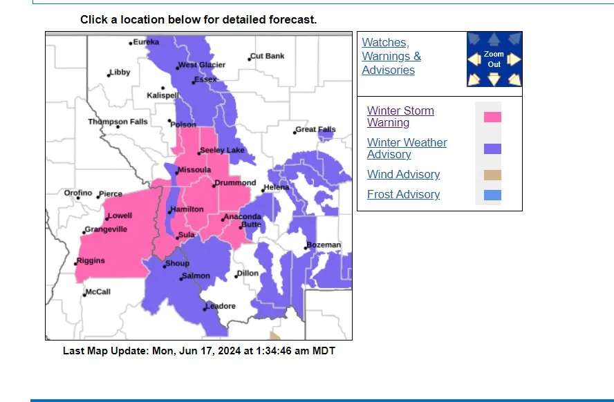 Winter Storm Warning for Two States as 15 Inches of Snow Forecast ...