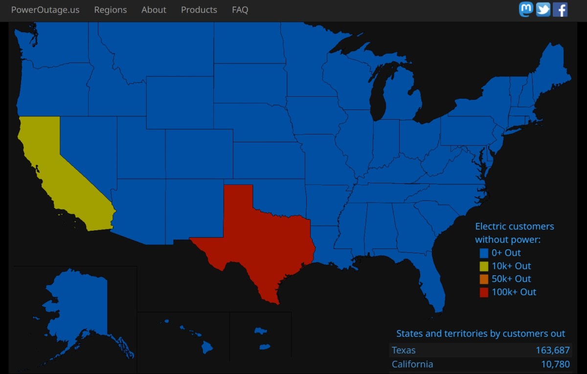Texas Power Outage Map as Hurricane Beryl Leaves 400K Without Power ...