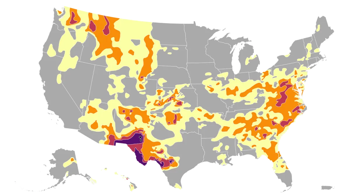 Map Shows States Experiencing Drought as Heat Wave Grips America - Newsweek